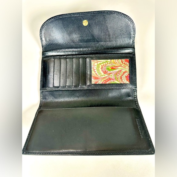 Dooney & Bourke Black Leather Continental Clutch Wallet - Picture 6 of 8